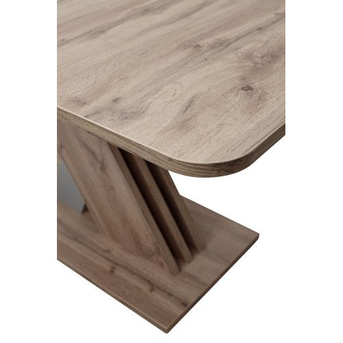 Стол EXEL 140 Дуб Трюфель/ Алюминий М-City