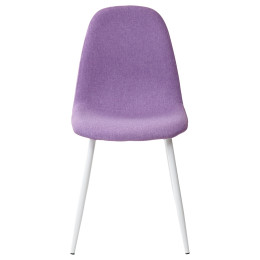 Стул CASSIOPEIA G064-16 сиреневый, ткань/ белый каркас М-City