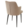Стул HERMAN БЕЖЕВЫЙ #5, велюр / черный каркас М-City