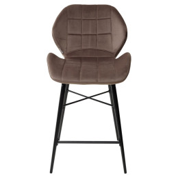Полубарный стул MARCEL BLUVEL-38 LATTE (H=65cm), велюр М-City