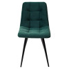 Стул CHILLI-Q зеленый #19, велюр / черный каркас М-City