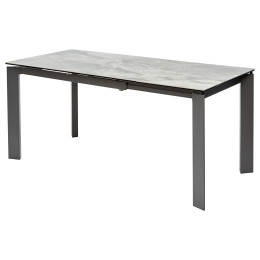 Стол CORNER 120 ITALIAN DARK GREY Серый мрамор глянцевый, керамика/ GREY1 М-City