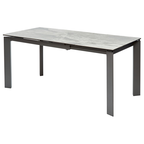 Стол CORNER 120 ITALIAN DARK GREY Серый мрамор глянцевый, керамика/ GREY1 М-City