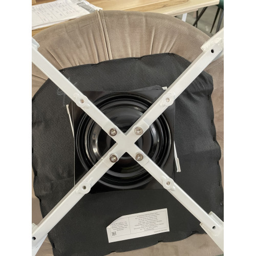 Стул MAVERICK BLUVEL-03 LIGHT GREY/ белый каркас, поворот.360 град. М-City