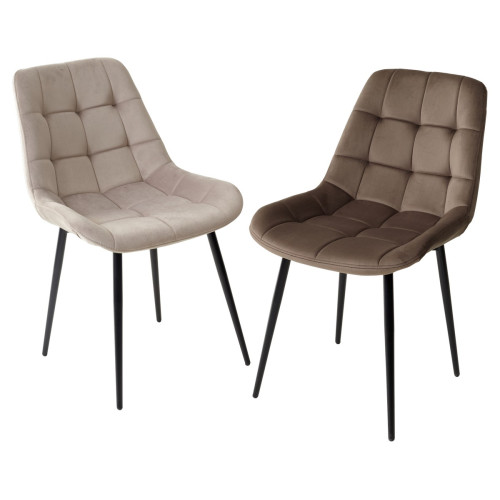 Стул ХОФМАН цвет Мокко Confetti, велюр / черный каркас М-City