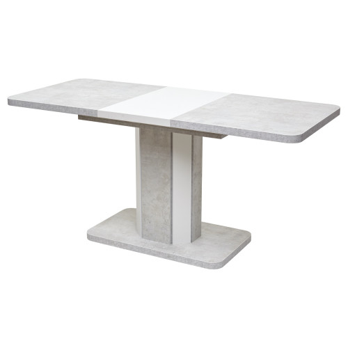 Стол STORK Белый бетон/ Белый 120 М-City
