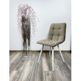 Стул CHILLI-Q латте #25, велюр / белый каркас М-City