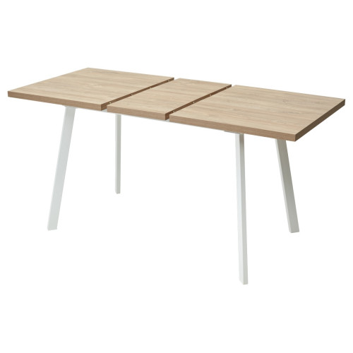 Стол ФИН 120 Дуб Канзас/ белый каркас М-City