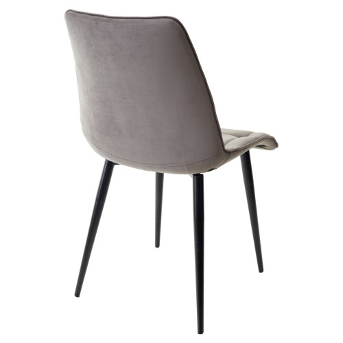 Стул CHIC-Q графит #14, велюр / черный каркас М-City