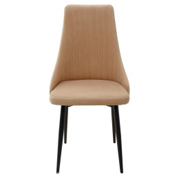 Стул Руссо Premier 04 Бежевый, велюр / черный каркас M-City БЕЗ НДС