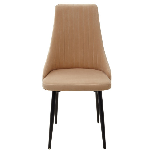 Стул Руссо Premier 04 Бежевый, велюр / черный каркас M-City БЕЗ НДС