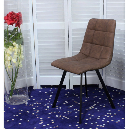 Стул CHILLI SQUARE RU-05 коричневый винтаж, PU М-City