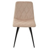 Стул CHILLI-X БЕЖЕВЫЙ #5, велюр / черный каркас М-City