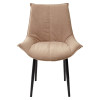 Стул Осло Молочный шоколад Vivaldi #V21, велюр / черный каркас M-City БЕЗ НДС