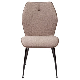 Стул BERLIN бежевый меланж FC05 / серо-коричневый #654, экокожа М-City