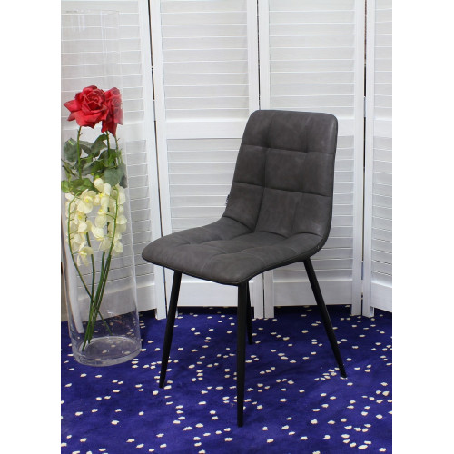 Стул CHILLI RU-08 экокожа антрацит, PU М-City