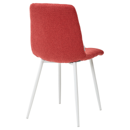 Стул CHILLI TRF-04 красный, ткань / белый каркас М-City