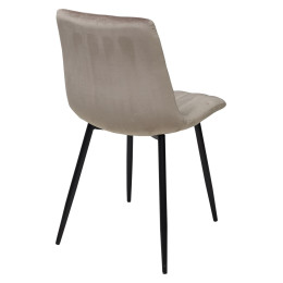 Стул DUBLIN G062-13 кварцевый/ черный каркас, велюр М-City