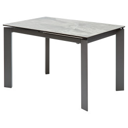 Стол CORNER 120 ITALIAN DARK GREY Серый мрамор глянцевый, керамика/ GREY1 М-City