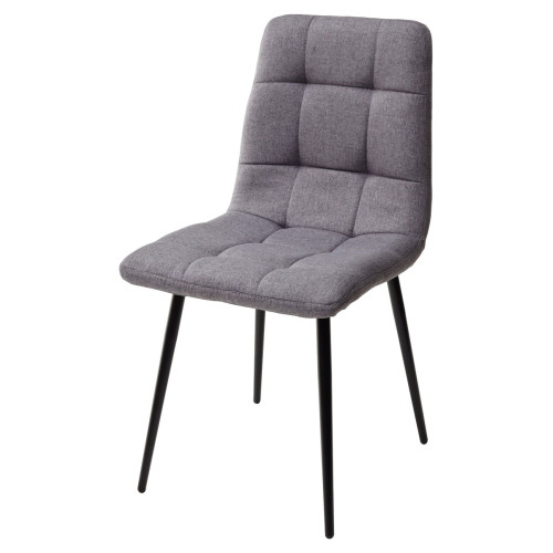 Стул ДИЛАН, цвет серый, ткань / черный каркас М-City