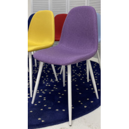 Стул CASSIOPEIA G064-16 сиреневый, ткань/ белый каркас М-City