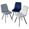 Стул DAIQUIRI BLUVEL-03 LIGHT GREY, велюр М-City