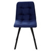 Стул CHILLI-Q SQUARE темно-синий #H60, велюр / черный каркас М-City