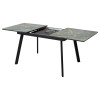 Стол АРУБА 140 ШТОРМ, стекло / ЧЕРНЫЙ М-City