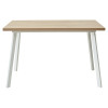Стол ФИН 120 Дуб Канзас/ белый каркас М-City