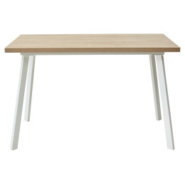 Стол ФИН 120 Дуб Канзас/ белый каркас М-City
