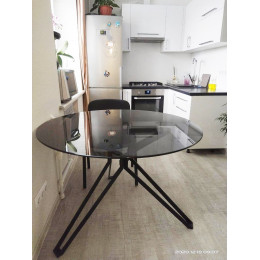 Стол VENETO D110 дымчатый М-City