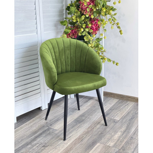 Стул Зефир Premier 17 Лайм, велюр/черный каркас M-City