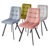 Стул CHILLI SQUARE BLUVEL-52 PINK, велюр М-City