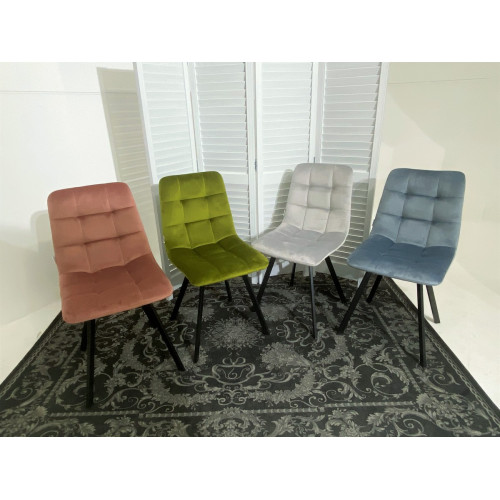 Стул CHILLI SQUARE BLUVEL-52 PINK, велюр М-City