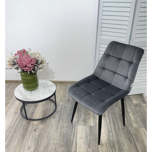 Стул CHIC BLUVEL-14 серый / черный каркас М-City