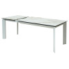 Стол CREMONA 160 KL-188 Контрастный мрамор / белый каркас М-City
