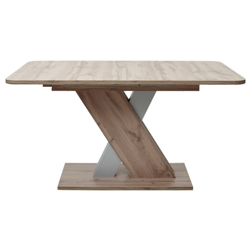 Стол EXEL 140 Дуб Трюфель/ Алюминий М-City