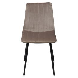 Стул DUBLIN G062-13 кварцевый/ черный каркас, велюр М-City