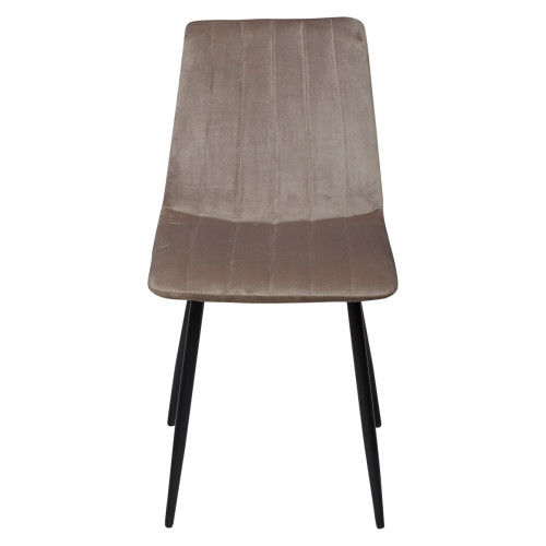 Стул DUBLIN G062-13 кварцевый/ черный каркас, велюр М-City