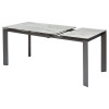Стол CORNER 120 ITALIAN DARK GREY Серый мрамор глянцевый, керамика/ GREY1 М-City