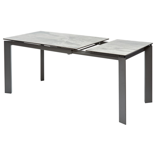 Стол CORNER 120 ITALIAN DARK GREY Серый мрамор глянцевый, керамика/ GREY1 М-City