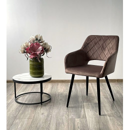 Стул ALLY BLUVEL-38 латте / черный каркас, M-City