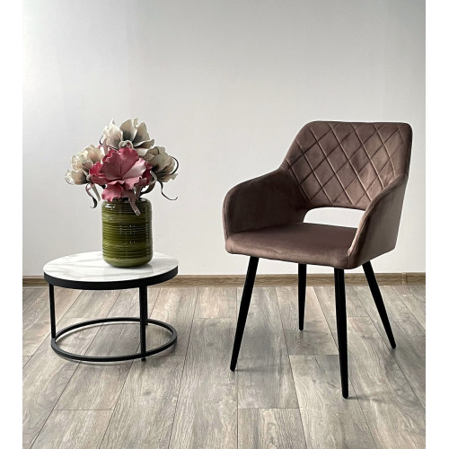 Стул ALLY BLUVEL-38 латте / черный каркас, M-City