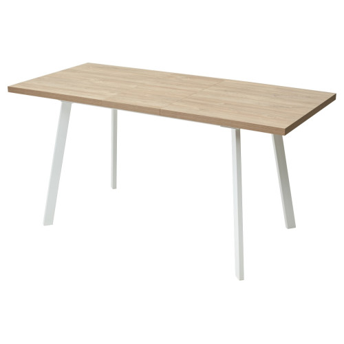 Стол ФИН 120 Дуб Канзас/ белый каркас М-City