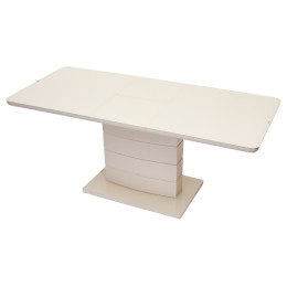 Стол ALTA 120 BEIGE / супер бежевое глянцевое стекло М-City