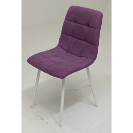 Стул CHILLI UF860-15B сияющая орхидея, ткань/ белый каркас М-City
