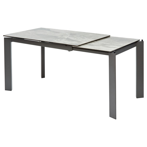 Стол CORNER 120 ITALIAN DARK GREY Серый мрамор глянцевый, керамика/ GREY1 М-City