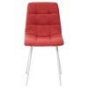 Стул CHILLI TRF-04 красный, ткань / белый каркас М-City