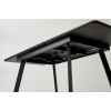 Стол АРУБА 140 ШТОРМ, стекло / ЧЕРНЫЙ М-City