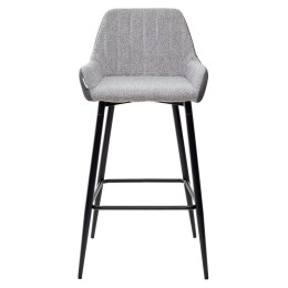 Барный стул PUNCH теплый серый TRF-08/ экокожа серая сталь RU-07 М-City